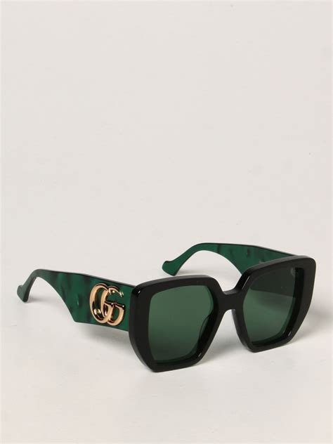 gucci sunglasses green lens|vintage green gucci sunglasses.